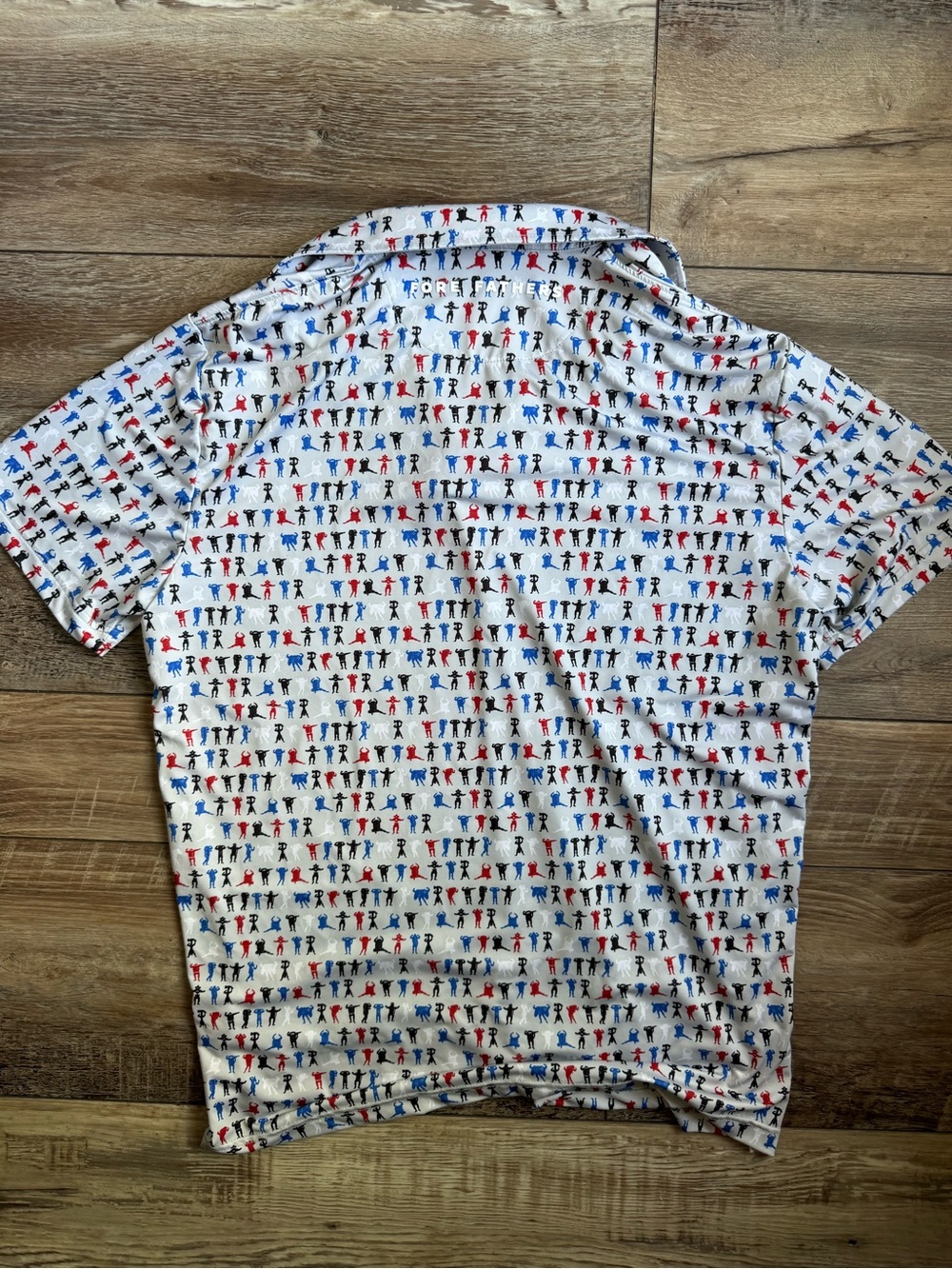 Fore Fathers Men’s Short-Sleeve Printed Polo Shirt - Picture 2 of 6